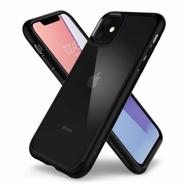 Spigen iPhone 11 ile Uyumlu Kılıf Ultra Hybrid Matte Black