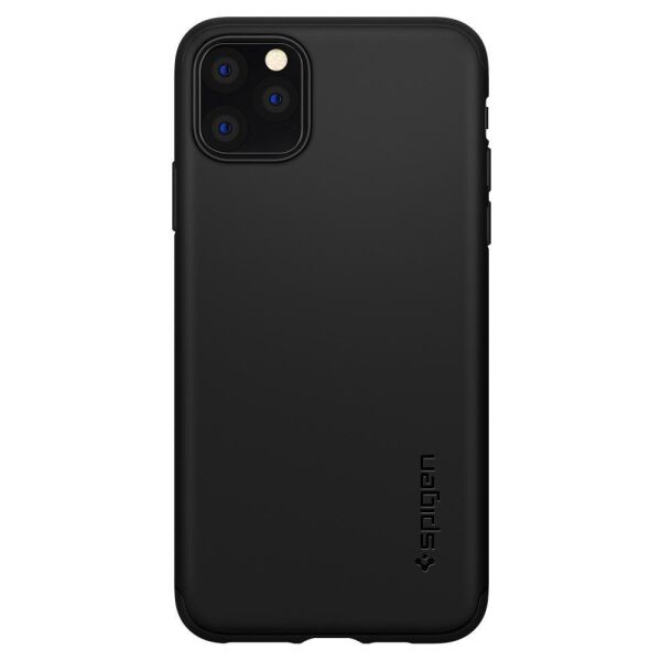 Spigen iPhone 11 Pro ile Uyumlu Kılıf Thin Fit Classic Black