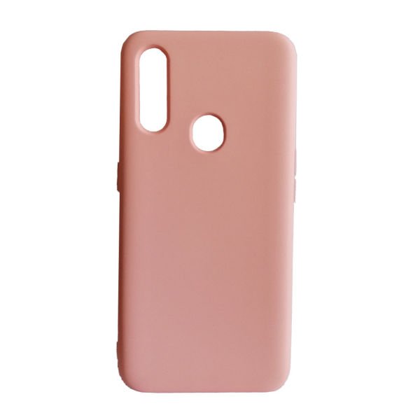 A31 ile Uyumlu Cappy Silikon Kılıf Pudra