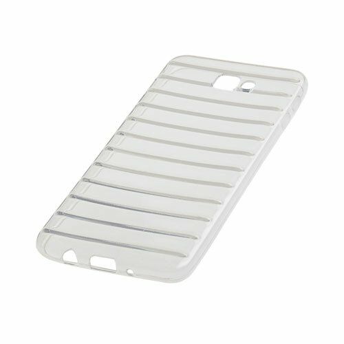 Jopus Galaxy J7 Prime ile Uyumlu Kılıf Tırtıklı Silikon Kılıf Beyaz