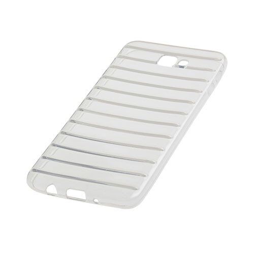 Jopus Galaxy J7 Prime ile Uyumlu Kılıf Tırtıklı Silikon Kılıf Beyaz