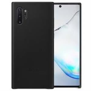 Galaxy Note 10+ ile Uyumlu Deri Kılıf Siyah EF-VN975LBEGWW