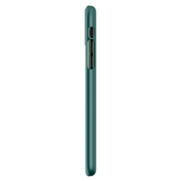 Spigen iPhone 11 Pro Max ile Uyumlu Kılıf Thin Fit Midnight Green