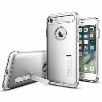 Spigen iPhone 7/8 ile Uyumlu Kılıf Slim Armor Satin Silver