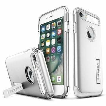 Spigen iPhone 7/8 ile Uyumlu Kılıf Slim Armor Satin Silver