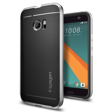 Spigen 10 ile Uyumlu Kılıf Neo Hybrid Satin Silver