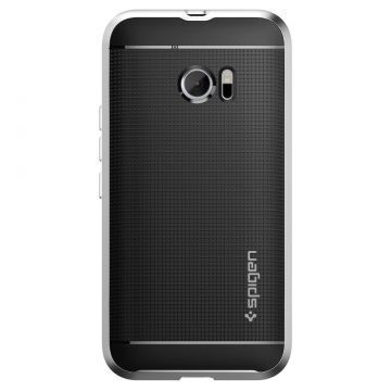 Spigen 10 ile Uyumlu Kılıf Neo Hybrid Satin Silver
