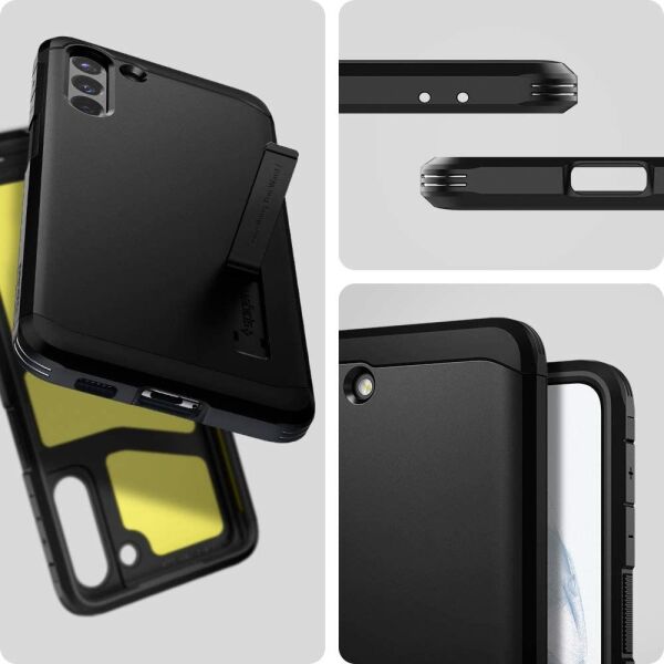 Spigen Galaxy S21 ile Uyumlu Kılıf Tough Armor Black
