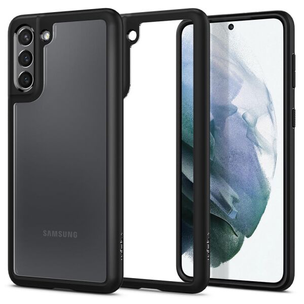 Spigen Galaxy S21 ile Uyumlu Kılıf Ultra Hybrid Matte Black