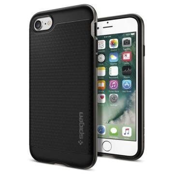 Spigen iPhone 7 ile Uyumlu Kılıf Neo Hybrid Gun Metal