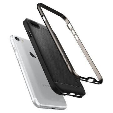 Spigen iPhone 7 ile Uyumlu Kılıf Neo Hybrid Gun Metal