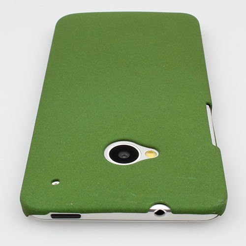 One M7 ile Uyumlu Kumlu Sert Kauçuk Kılıf Yeşil