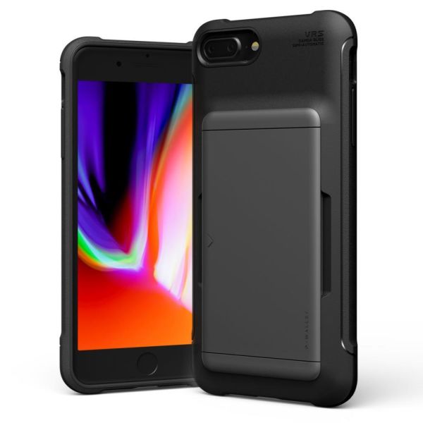 VRS Design iPhone 7 Plus/8 Plus ile Uyumlu Case Damda Shield Kılıf Steel Silver