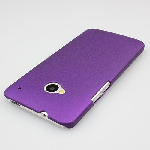 One M7 ile Uyumlu Kumlu Sert Kauçuk Kılıf Mor