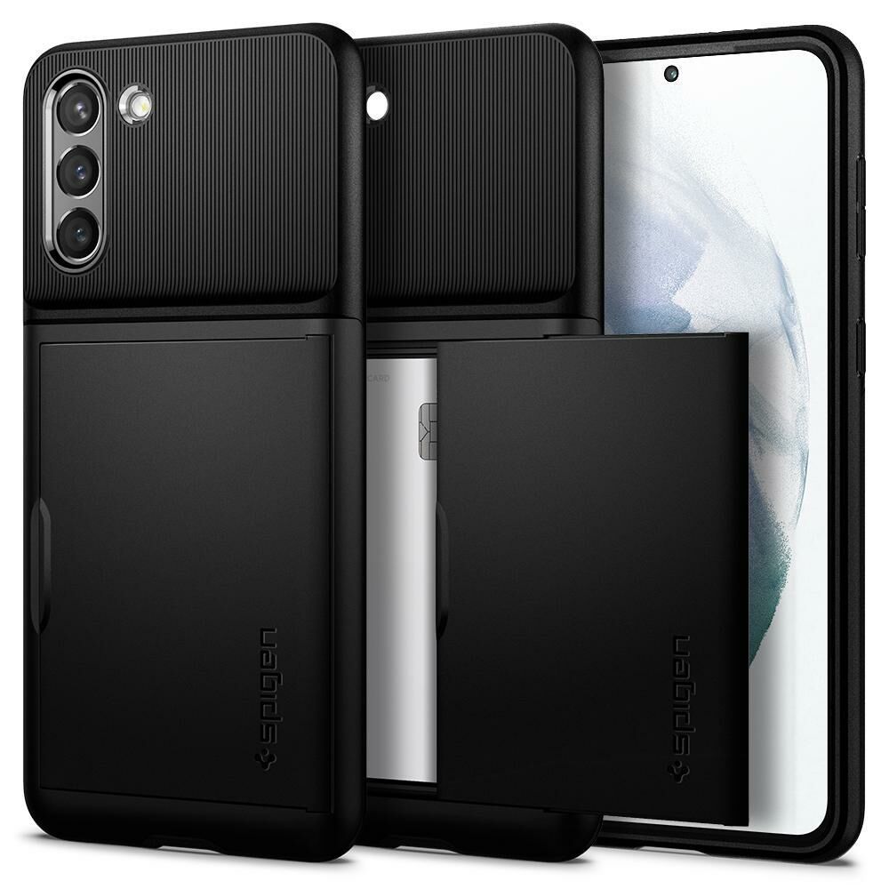Spigen Galaxy S21 Plus ile Uyumlu Kılıf Slim Armor CS Black