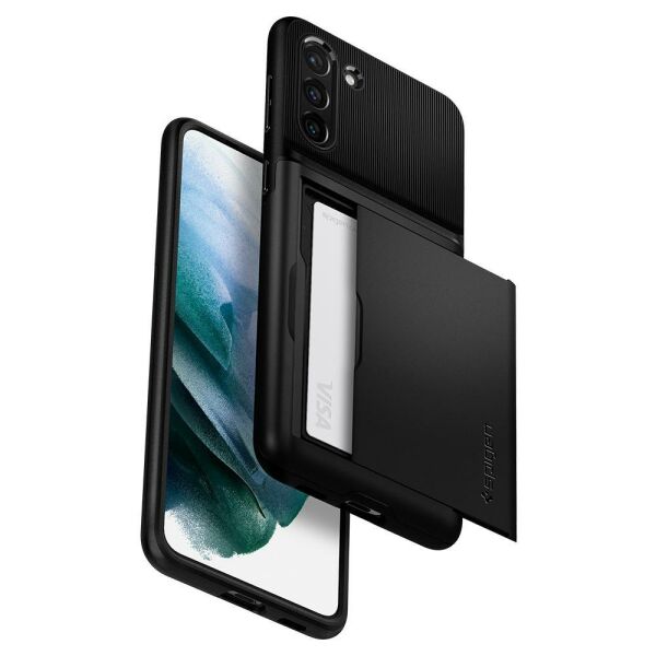Spigen Galaxy S21 Plus ile Uyumlu Kılıf Slim Armor CS Black