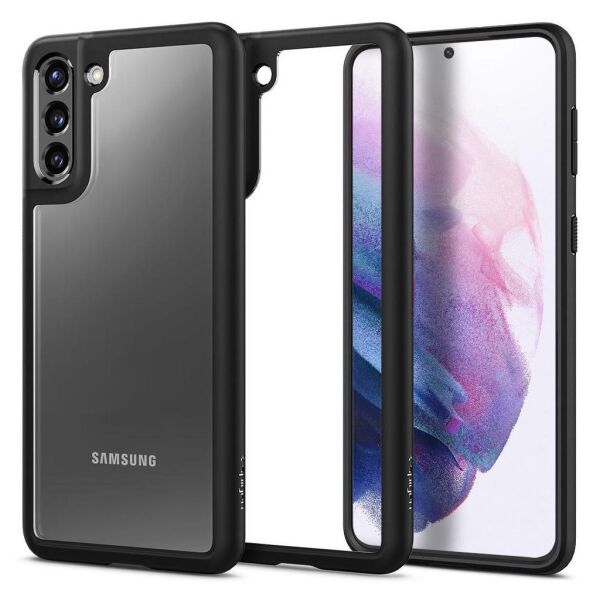 Spigen Galaxy S21 Plus ile Uyumlu Kılıf Ultra Hybrid Matte Black