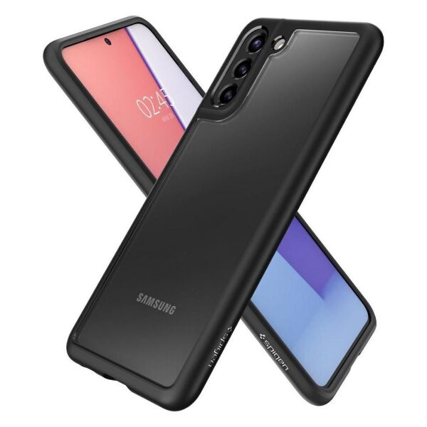 Spigen Galaxy S21 Plus ile Uyumlu Kılıf Ultra Hybrid Matte Black