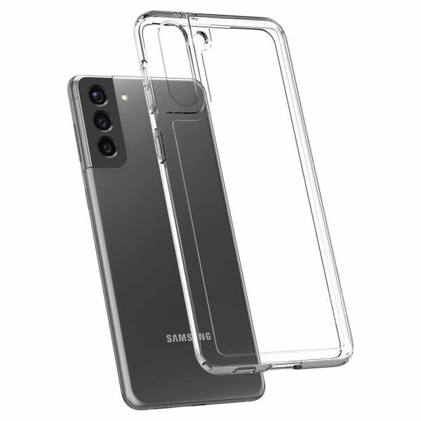 Spigen Galaxy S21 Plus ile Uyumlu Kılıf Ultra Hybrid Crystal Clear