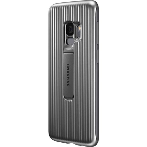 Galaxy S9 ile Uyumlu Protective Stanting Cover Gümüş EF-RG960CSEGWW