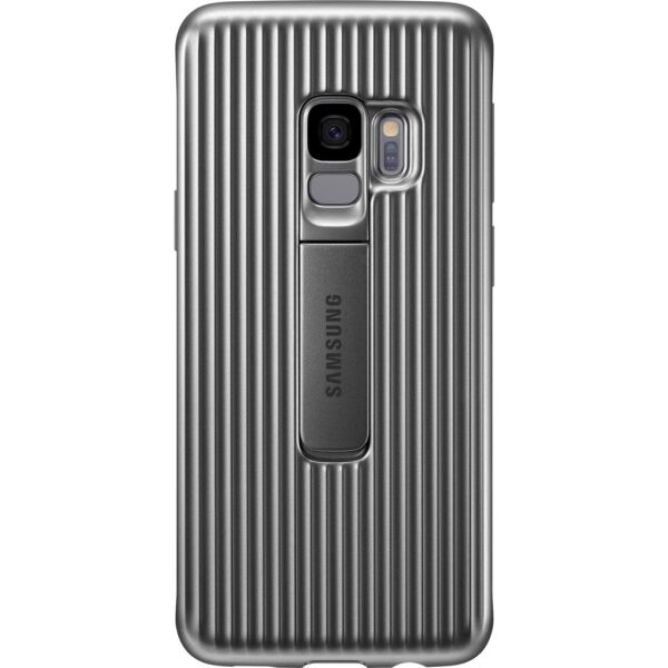 Galaxy S9 ile Uyumlu Protective Stanting Cover Gümüş EF-RG960CSEGWW(Out)