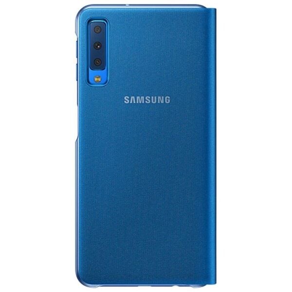 Galaxy A7 2018 ile Uyumlu Wallet Cover Kılıf Mavi EF-WA7500PLEGWW