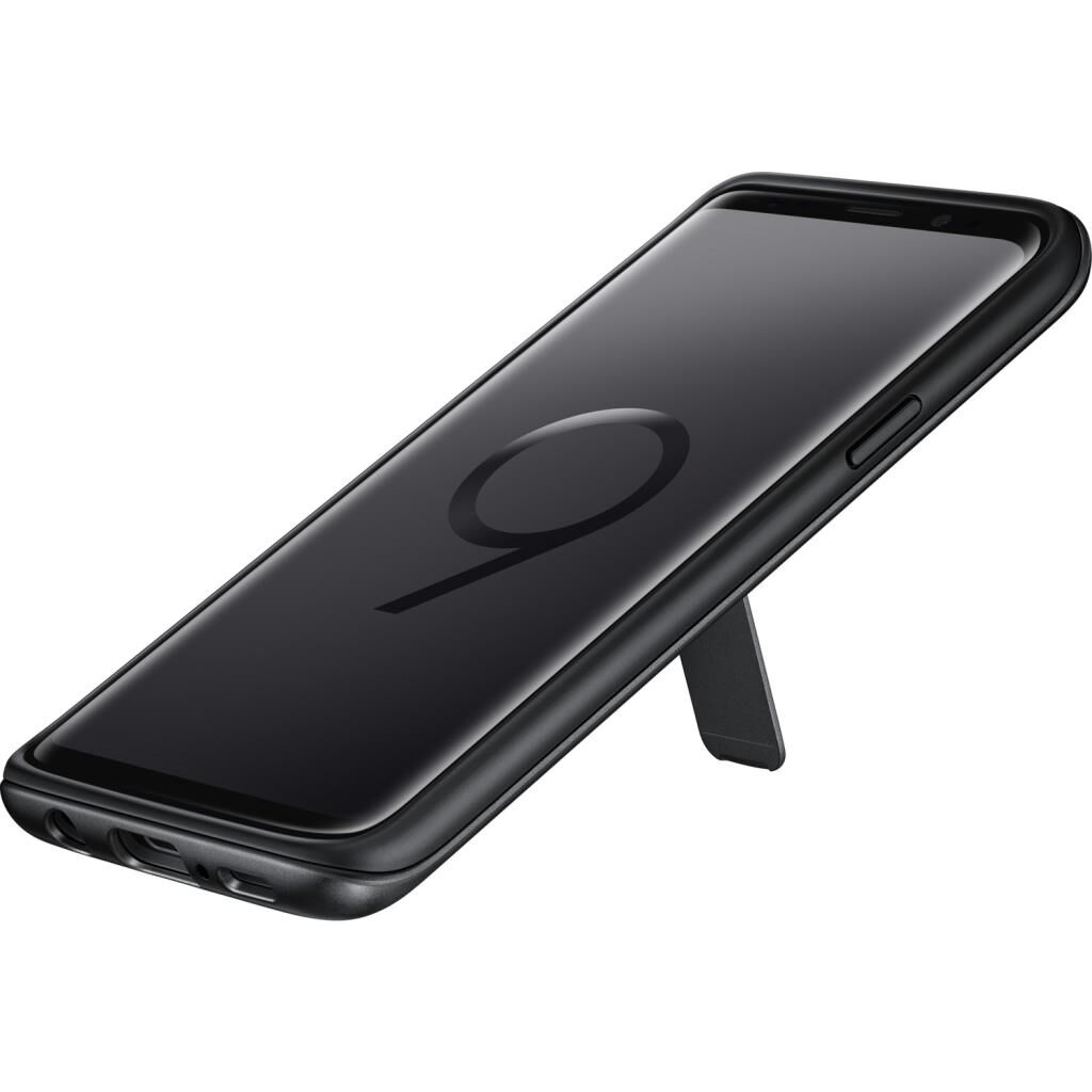 Galaxy S9 ile Uyumlu Protective Stanting Cover Siyah EF-RG960CBEGWW