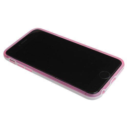 iPhone 6S/6 ile Uyumlu ile Uyumlu Kılıf Çerçeveli Silikon Pembe