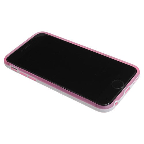 iPhone 6S/6 ile Uyumlu ile Uyumlu Kılıf Çerçeveli Silikon Pembe
