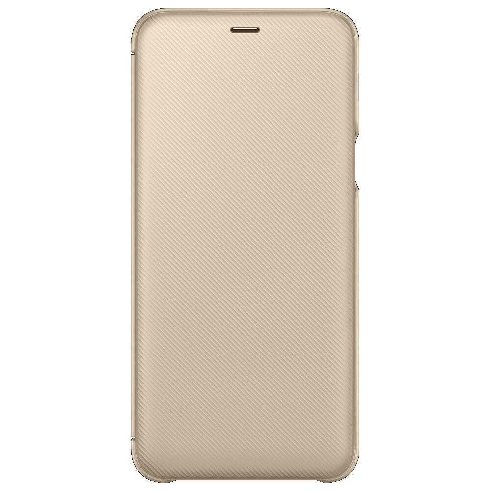 Galaxy A6 Plus 2018 ile Uyumlu Wallet Cover Kılıf Altın EF-WA605CFEGWW (Out)