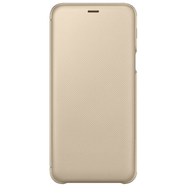 Galaxy A6 Plus 2018 ile Uyumlu Wallet Cover Kılıf Altın EF-WA605CFEGWW (Out)