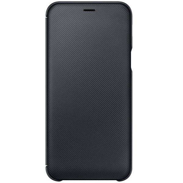 Galaxy A6 2018 ile Uyumlu Wallet Cover Kılıf Siyah EF-WA600CBEGWW(Out)