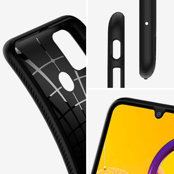 Spigen Galaxy M30s ile Uyumlu Kılıf Liquid Air Matte Black