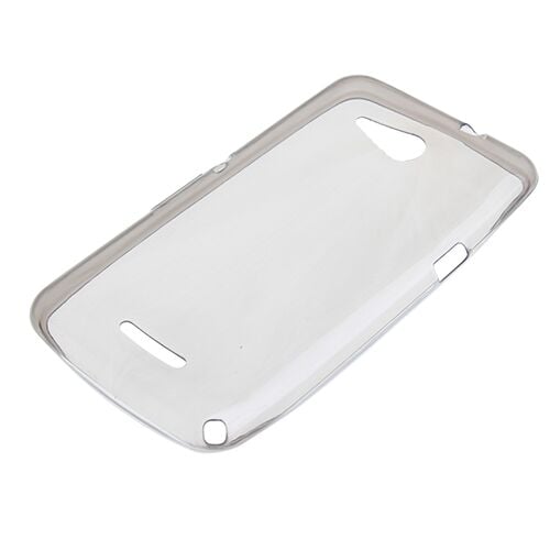 Xperia E4G ile Uyumlu Kılıf İnce ve Şeffaf Silikon Siyah