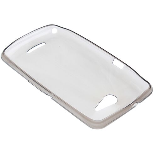 Xperia E4G ile Uyumlu Kılıf İnce ve Şeffaf Silikon Siyah