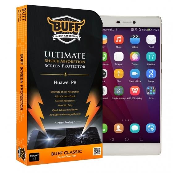 Buff P8 ile Uyumlu Darbe Emici Ekran Koruyucu Film