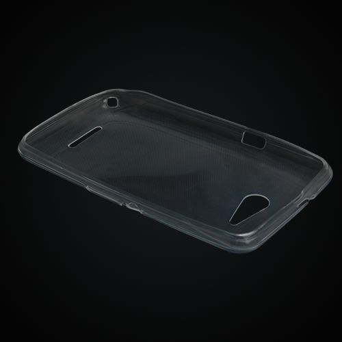 Xperia E4G ile Uyumlu Kılıf İnce ve Şeffaf Silikon Beyaz