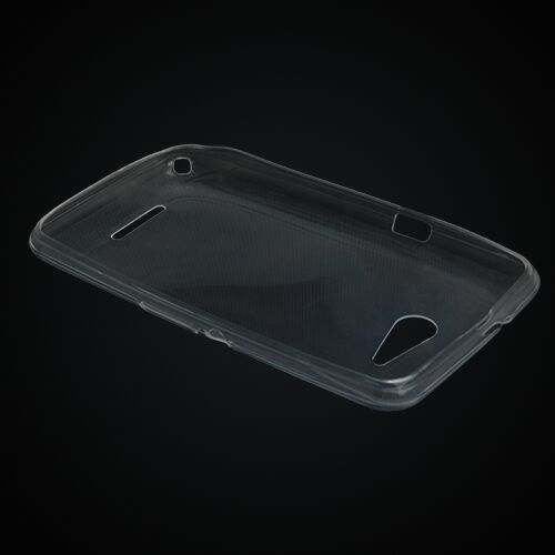 Xperia E4G ile Uyumlu Kılıf İnce ve Şeffaf Silikon Beyaz