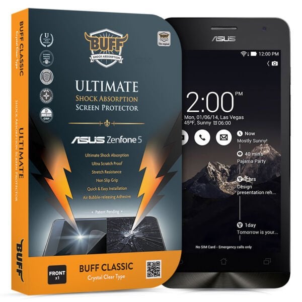 Buff  Zenfone 5 ile Uyumlu Darbe Emici Film