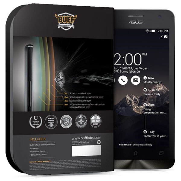 Buff  Zenfone 5 ile Uyumlu Darbe Emici Film