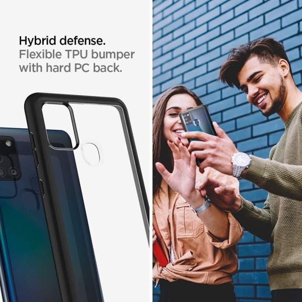 Spigen Galaxy A21s ile Uyumlu Kılıf Ultra Hybrid Matte Black