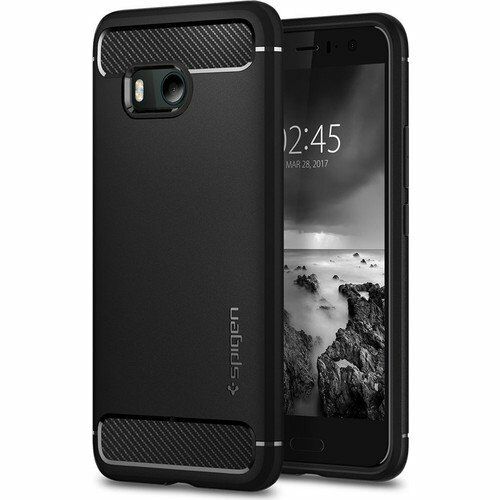 Spigen U11 ile Uyumlu Kılıf Rugged Armor Black