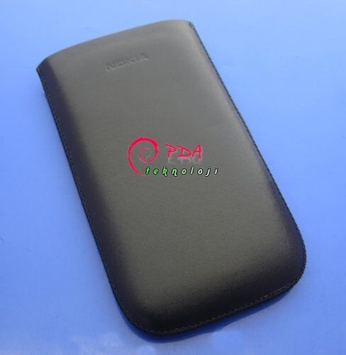 N8 ile Uyumlu Deri Kılıf Siyah Renk