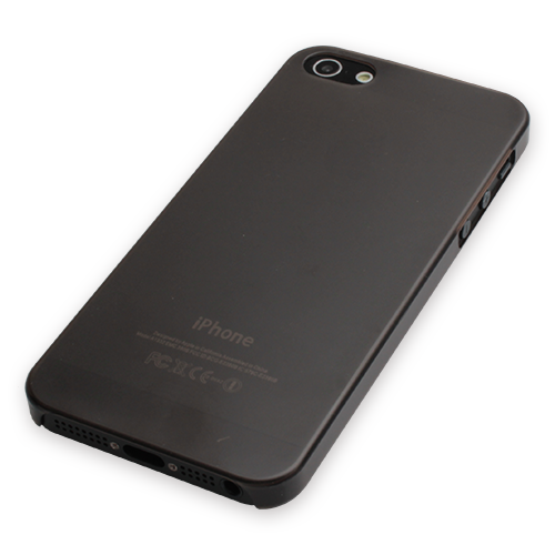 iPhone SE/5S/5 ile Uyumlu Süper Slim Kılıf Siyah 0.5 mm