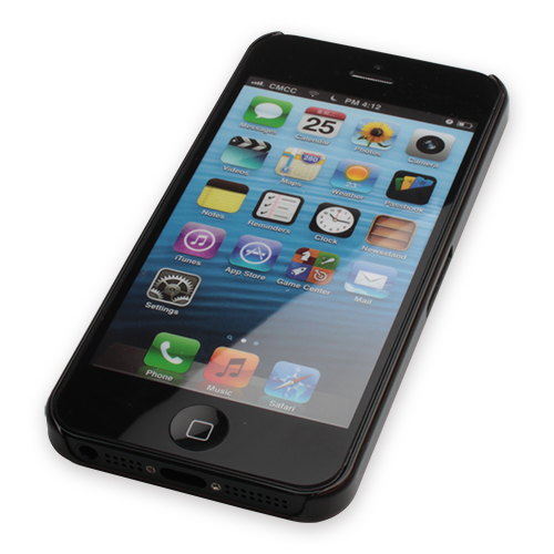 iPhone SE/5S/5 ile Uyumlu Süper Slim Kılıf Siyah 0.5 mm