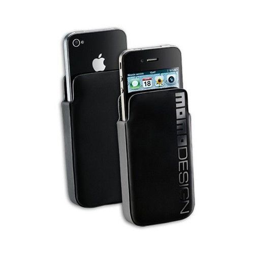 Cellular Line iPhone 4/4S ile Uyumlu Momo Desing Kese Kılıf Siyah MOMOHSLIPHONE4BK (Out)