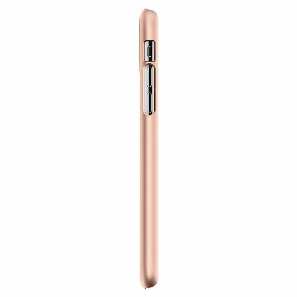 Spigen iPhone X ile Uyumlu Kılıf Thin Fit Ultra İnce Blush Gold