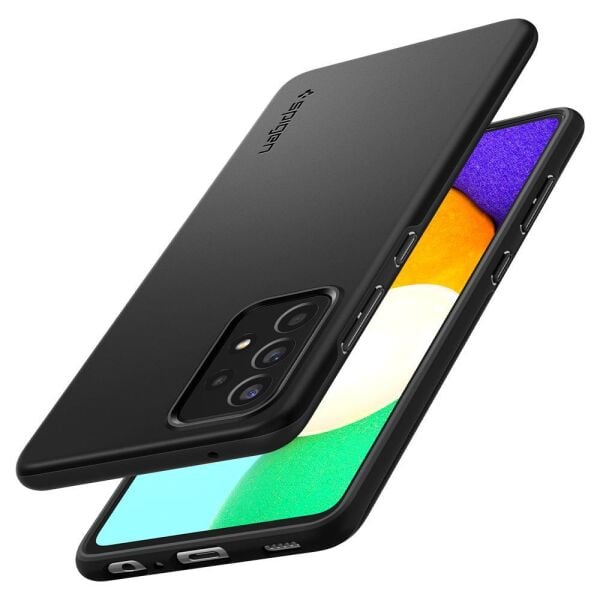 Spigen Galaxy A52 ile Uyumlu Kılıf Thin Fit Black