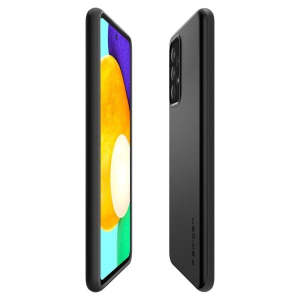 Spigen Galaxy A52 ile Uyumlu Kılıf Thin Fit Black