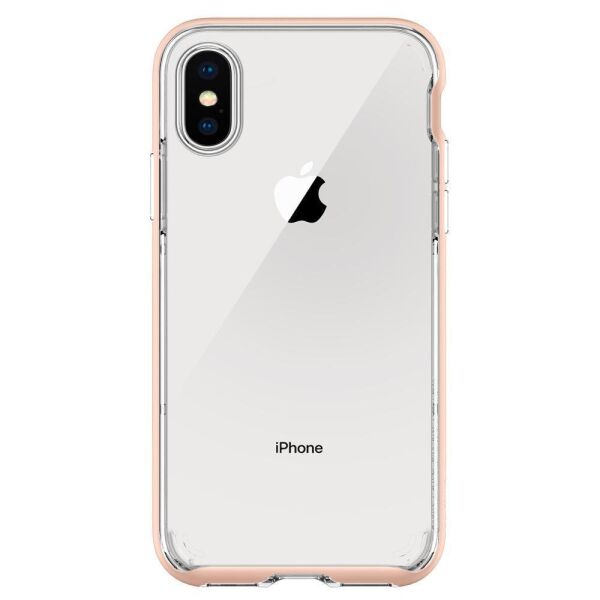 Spigen iPhone X ile Uyumlu Kılıf Neo Hybrid Crystal Blush Gold
